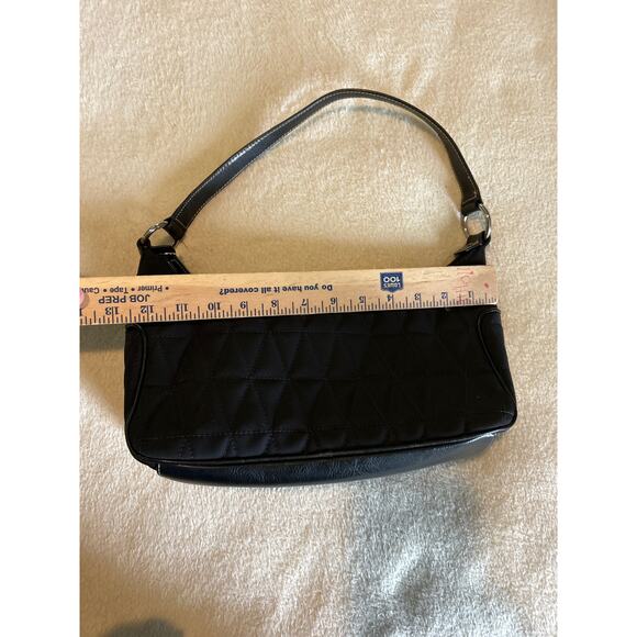 Franco Sarto Purse Black Quilted Handbag Smartlyte Zip Pockets READ - Picture 11 of 12